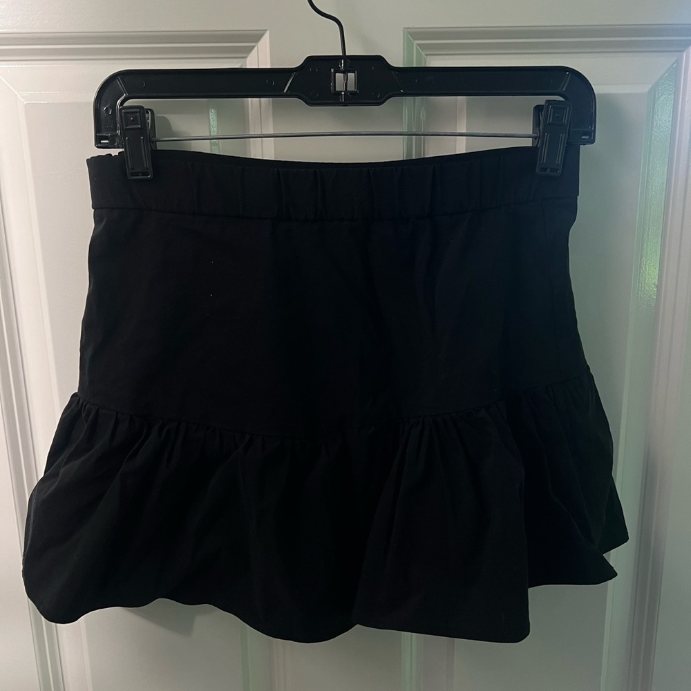 Zara Black Ruffle Skirt